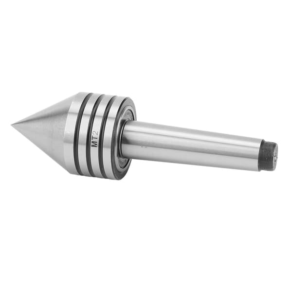 Live Center Rotating Center HSS High Precision, Durable 60 Degree MT2 Lathe Live Center Accessory for CNC