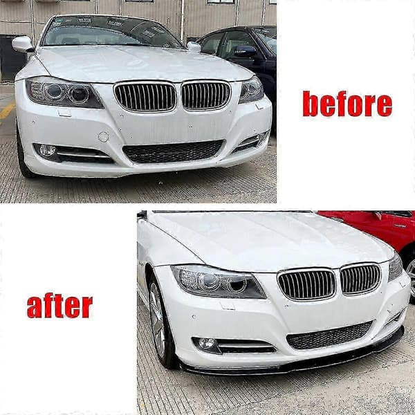 3 stk. Bil Front Bumper Splitter Leppe Diffuser Spoiler Beskyttelse For 3-serie E90 E91 320i 330i 2009