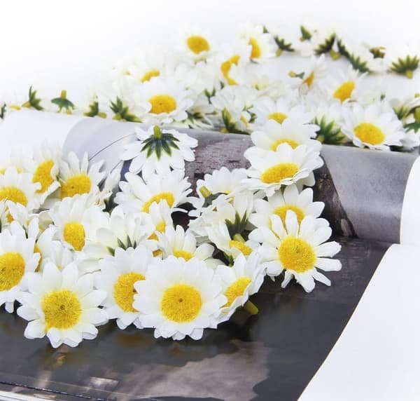 Kunstige Gerbera-Margeritter til DIY Bryllupsfest - 100 stk.