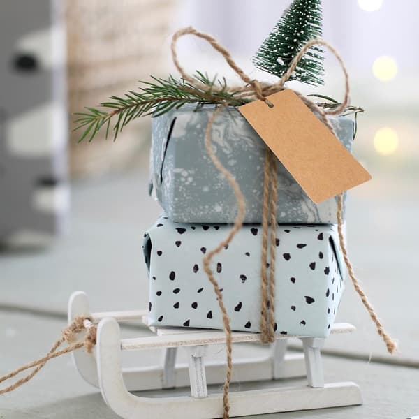 100 st Kraftpapperslappar Presentlappar 5x9cm Kraft Etiketter Bröllopslappar