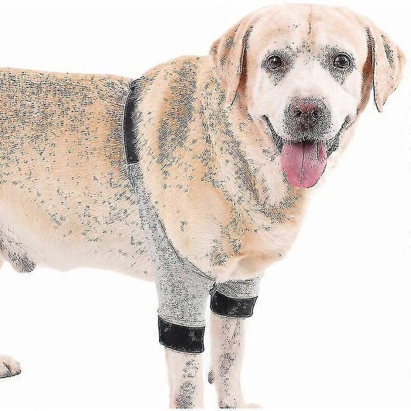Dog Elbow Protector Adjustable Front Leg Sleeve Pet Surgery Injury Recovery Protective Support 1 Pair L L