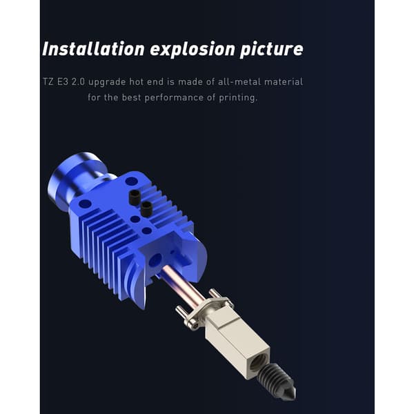 24V 48W 3D Opgrader HotEnd E3 2.0 Ekstrudersæt til 3 3 Pro FDM Vorn 2.4 CR10