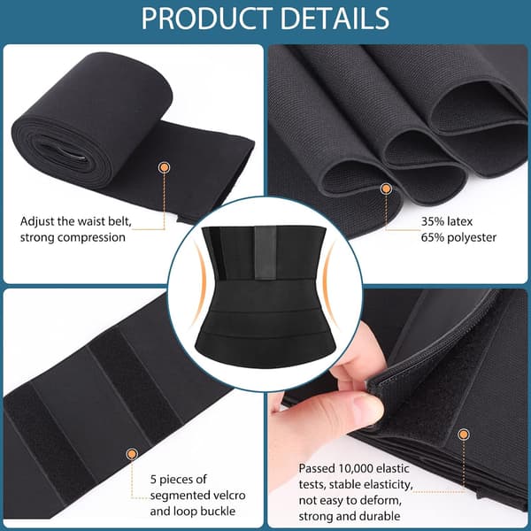 Midjetränare, Wrap Waist Trainer Band för kvinnor