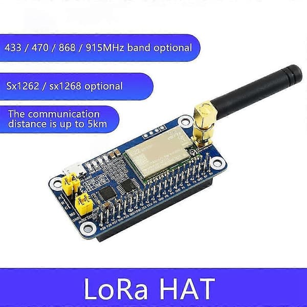 Sx1268 Lora Hat til seriekort 433m frekvensbånd kommunikationsmodul understøtter datatransmission db