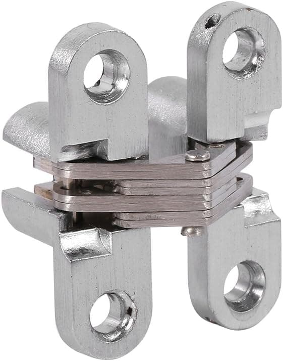 1 stk usynlig hengsel i sinklegering for foldedør (43,7 mm)