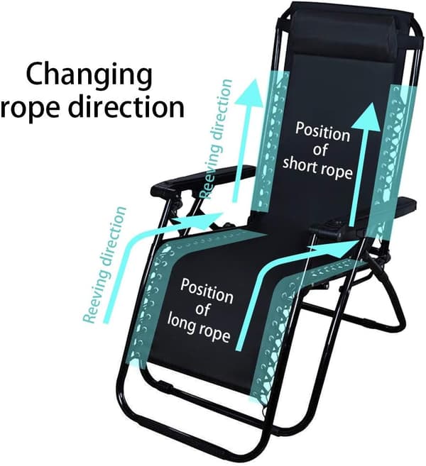 Udskiftningsreb, 4 universelle elastiske snore til Zero Gra DXGHC