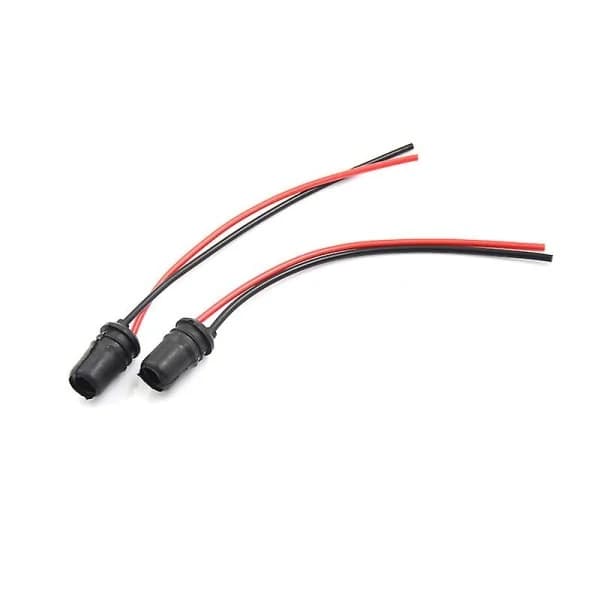 10 pcs T10 Lamp Holder with Extension Socket, Soft Rubber, Wedge Base for Insertion
