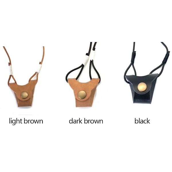 Glasögonklämma Solglasögon Förvaringsrep MÖRKBRUN dark brown