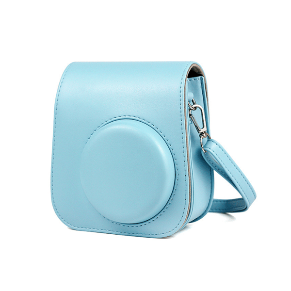 Compatible Instax Mini 11 Camera Holster Transparent Case Shockproof Cover for Instax Mini 11 - Blue