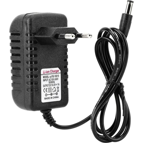 EU-plugg 16.8V 1A Litiumbatteriladeradapter, 100-240V Inngang-FX-