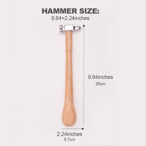 Forging Hammer for Jewelry Making with Comfortable Wooden Handle