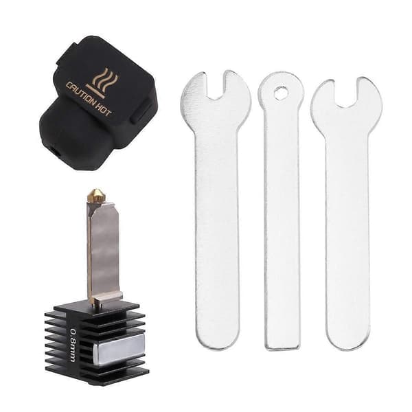 Hotend-sett for A1 Mini Dyse Hot End Montering 0.8MM Herdet Stål Dyse for A1 3D-skriverdel