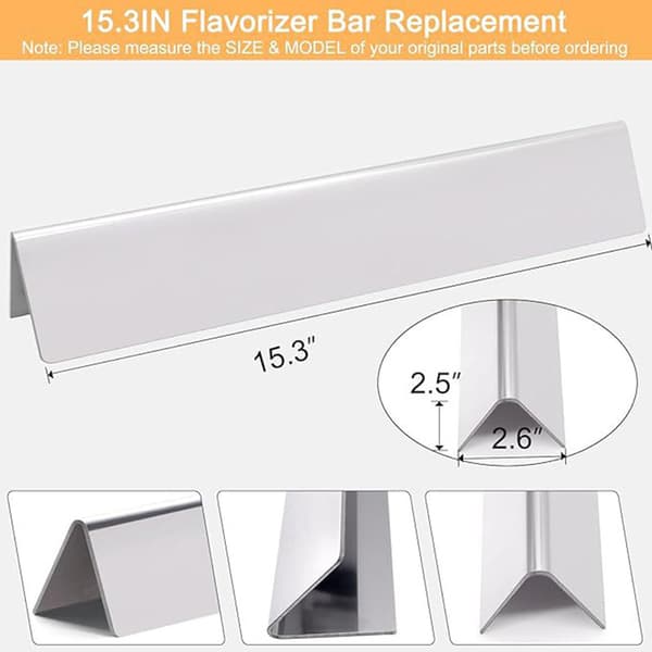 Replacement Heat Plates for Weber Spirit 300 Series - Silver