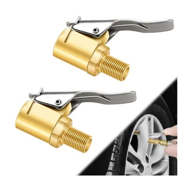 Inflation Nozzle - Not Specified - 2 Pieces - Brass - Compatible with 8mm Hose - 250 PSI[YJD]