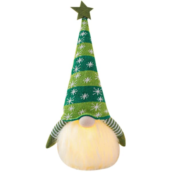 Christmas Decoration Shiny Plush Doll Ornaments An-Green Decorations