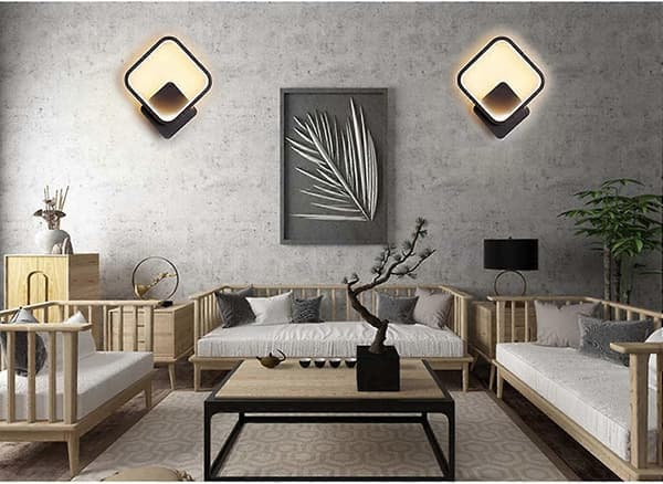 Yafido LED Wall Light LED Square Wall Lamp 12w White Warm 3000k Modern Wall Lamp