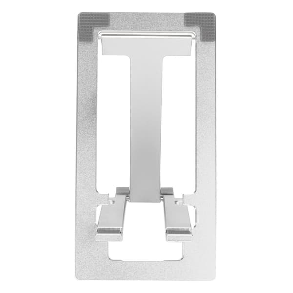 Telefonhållare Vikbart bordsställ Aluminiumlegering Skrivbord Bärbar för Hemmakontor Silver