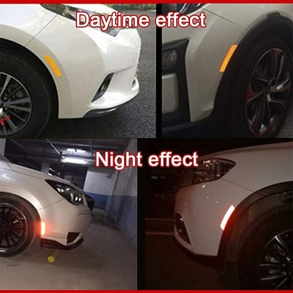 Self-Adhesive Reflective Safety Tape, 5 Pcs Warning Decals for Night Visibility, Compatible with Various Brands