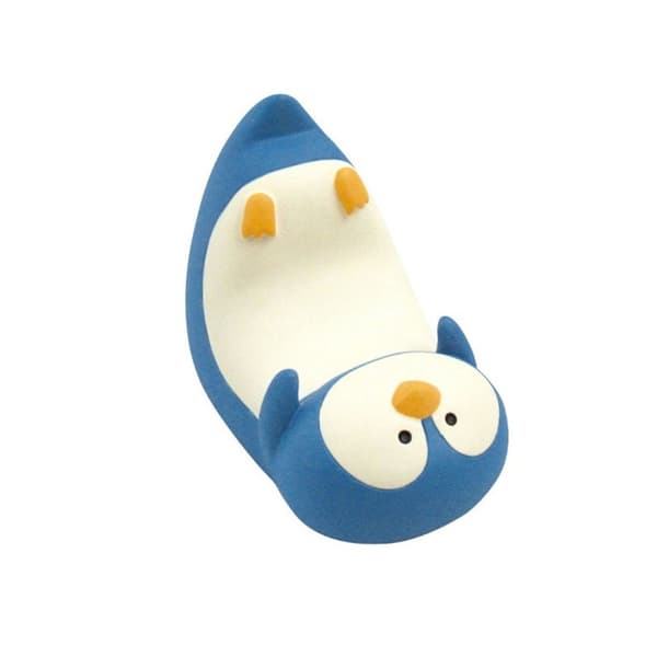 Desktop Phone Holder Cute Odorless Stable Small Resin Mobile Phone Stand for Tablet Home Office Penguin