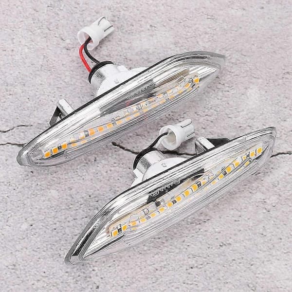 12V 5W Bil LED Sidebrems Indikatorlampe for E82 E88 E60 E61 E90 E91 E92 E93 (Transparent)