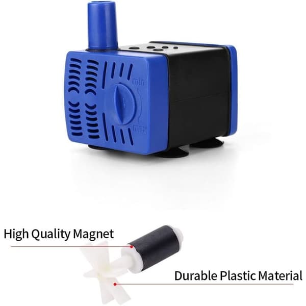 Dränkbar sumppump tyst filter liten hushållsfisktankpump vattenbyte akvariumpumpning (Färg : 220V, Effekt : 5W)