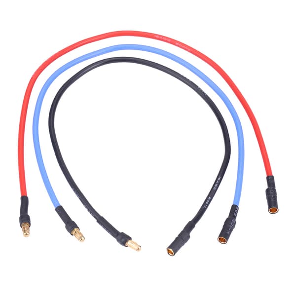 3 Pcs/Set Electronic Speed Controller ESC Motor 30cm Silicone Cable with 3.5mm Banana Plug