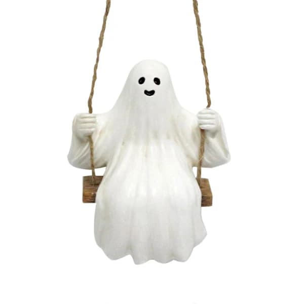 2025 Halloween-kostyme søt spøkelsesstatue utendørs Halloween-dekorasjon Halloween-spøkelsespynt dekorasjon