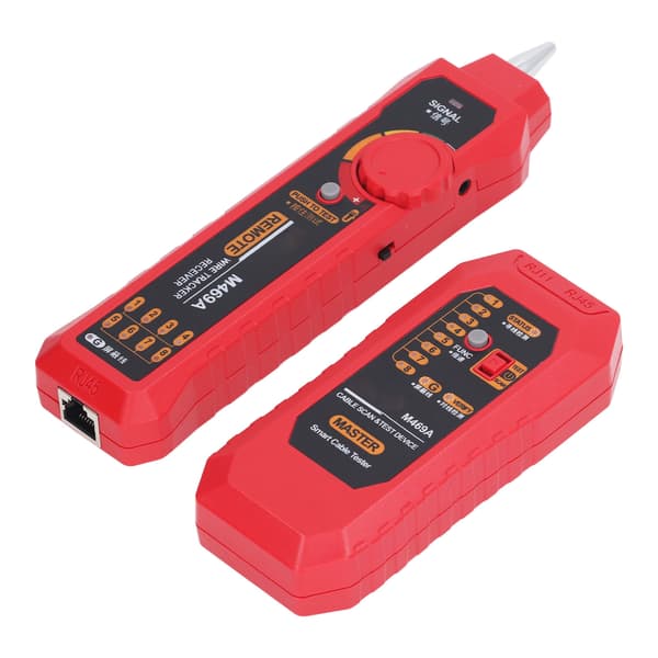 Network Cable Tester Multifunctional Anti-interference Portable Wire Tester Finder with Headphones Light