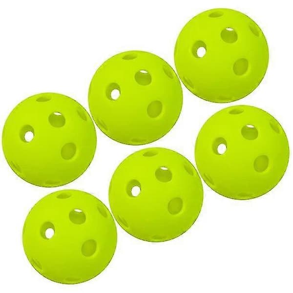 12-pak 26-hullers indendørs pickleballbolde, grøn