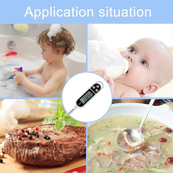 Kött Mat Godis Termometer, Sond Omedelbar Avläsning Termometer, Digital Matlagning Kök BBQ Grill Termometer med Lång Sond