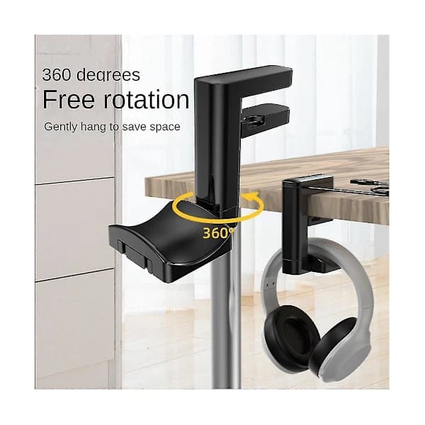 PH Feste Dreibart Montert PCET Display D H Med USB-porter Hub Under Skrivebordet Hodetelefon