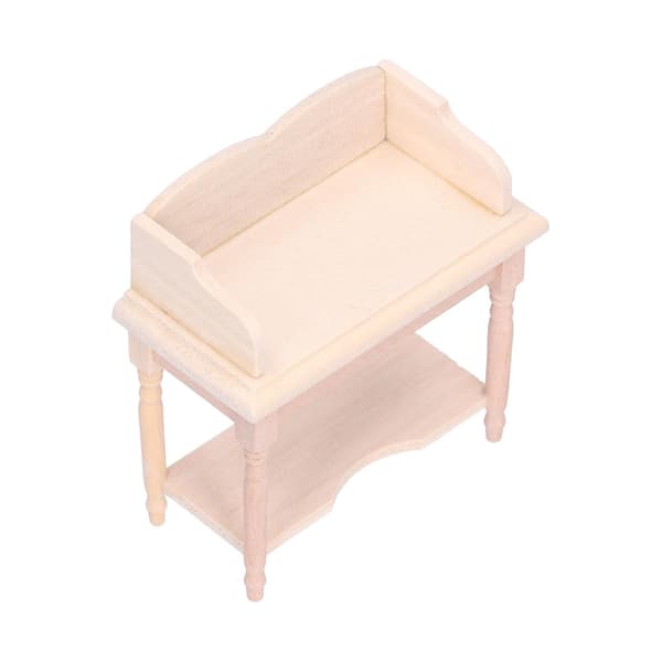 1:12 Miniature Dukkehus Skrivebord Mini DIY Dukkehus Skrivebordsmodel Indretningstilbehør