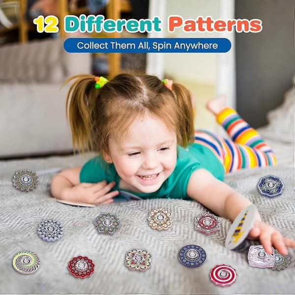 24-pack Fidget Spinners i bulk, Mini Fidget Spinner för barn Fidget Leksaker Vuxna Partyfavörer & Klassrumspris för Autism ADHD, Stresslindring