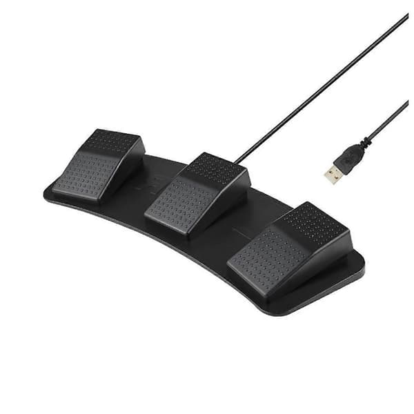 [PLEE] FS23-PM USB Triple Foot Pedal Multifunctional Customizable Foot Pedal Mechanical Switch for Image Acquisition