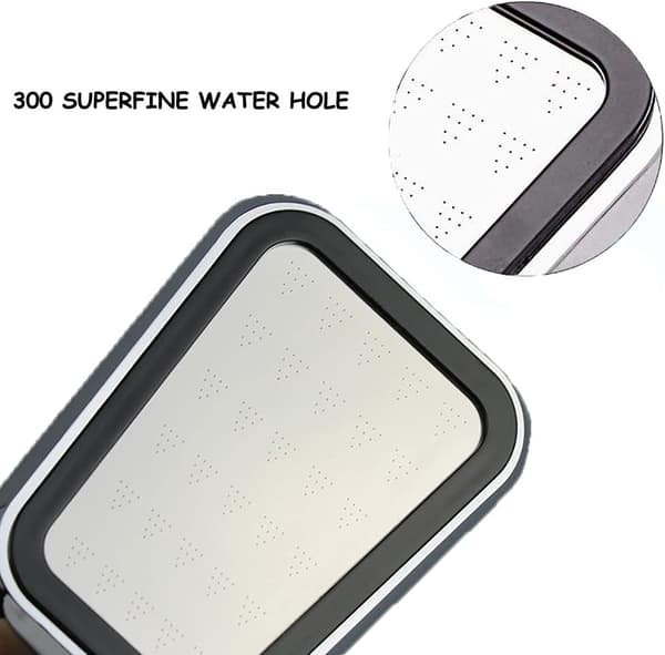 300 Holes Pressurized Shower Head Square Handheld Shower Head Pres