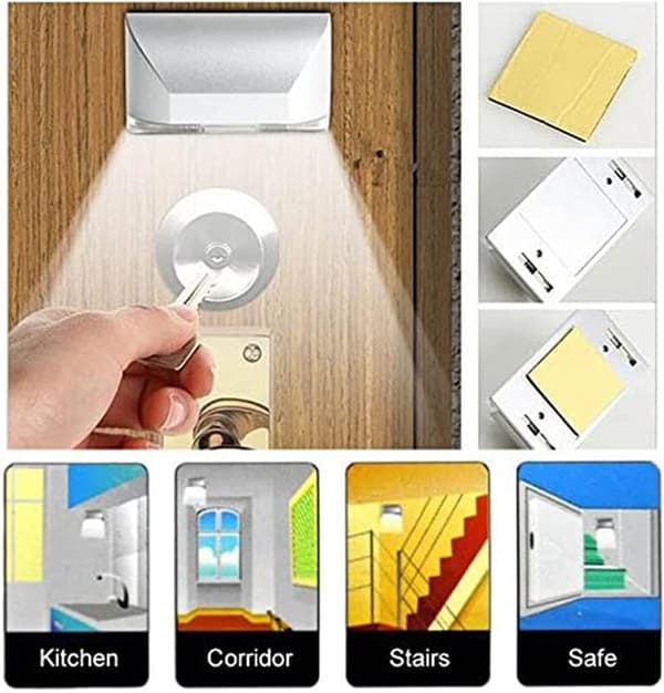 Keyhole Lamp Battery Powered PIR Infrared Wireless Automatic