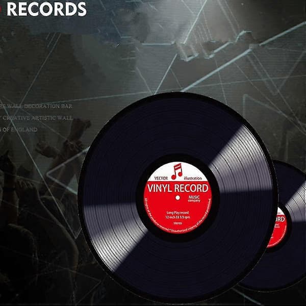 Vinylskiva design rund golvmatta 60cm vardagsrum sovrum kök golvbeläggning matta