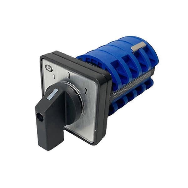 Rotary Switch On-Off-On 3 Positions 4 Phases 20A 500V Dual Speed Motor Switch Small Flat Changeover Cam Switch LW8-20 jy [DB]