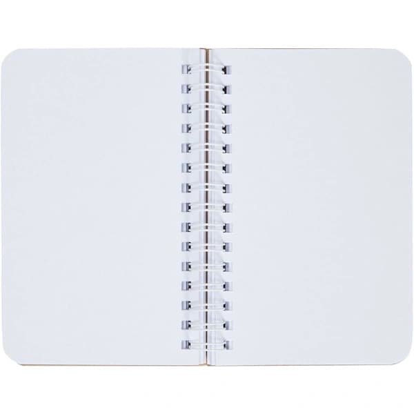 Mini Kraft-notesbøger, ulinjerede A6-spiraler, 90 ark almindelig journal (3,5 x 5,5 tommer, 6-pak)