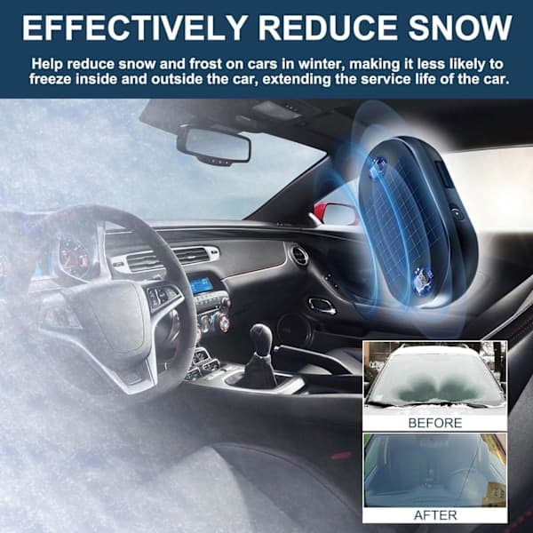 3-pack Solar Car Defroster - Electromagnetic Molecular Frost/Snow Remover