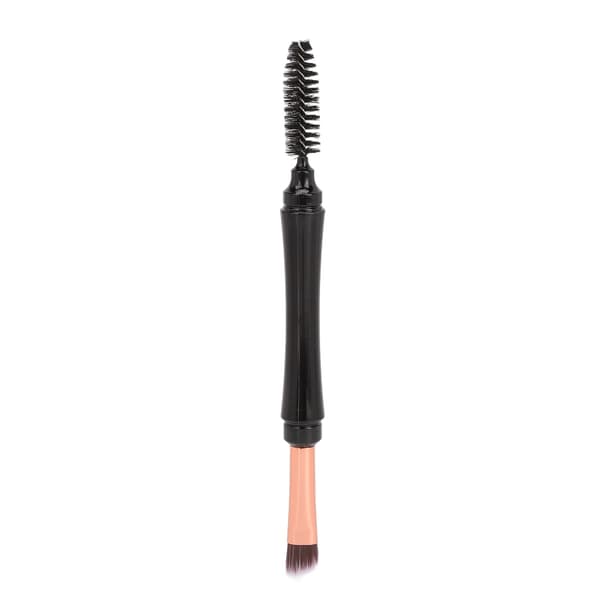 Eyebrow Brush Double-Sided Spiral Portable Versatile Exquisite Angled Brush with Guard for Beginners