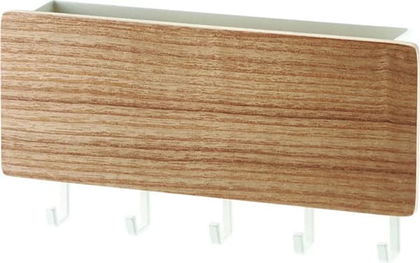 Key Board with 5 Hooks, Key Holder with Shelf, Key Shelf Key Board Key Strip Key Organizer #1