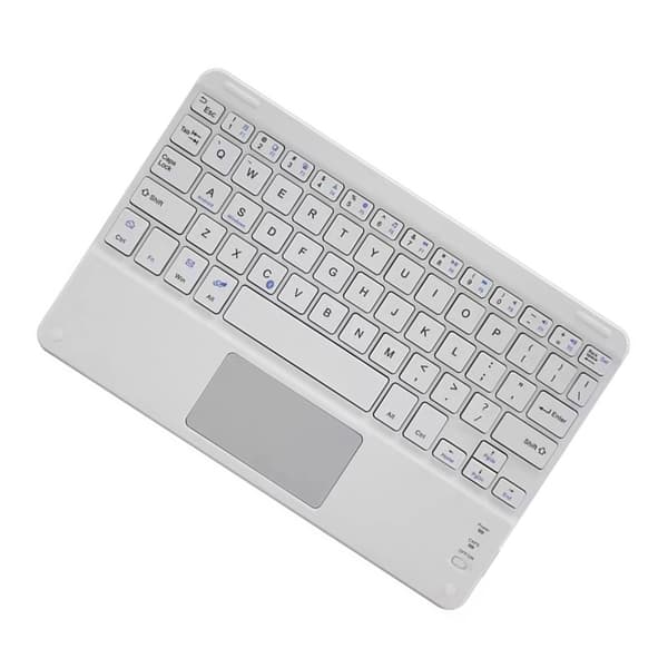 Trådløst tastatur med touchpad til tablets Hvid M Hvid M White M