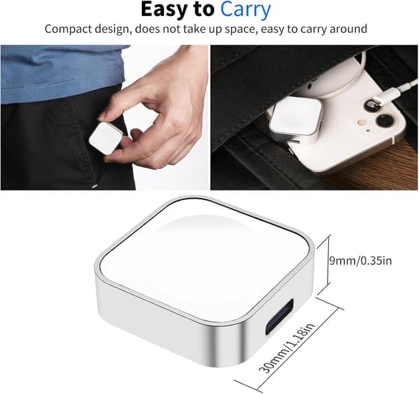 Magnetic Charging Adapter for Apple Watch Reusable USB C or iP DXGHC