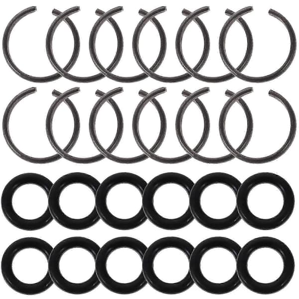Impact Socket Retainer Rings with 1/2\" Keyrings - Essential Key Accessories 12-Pack
