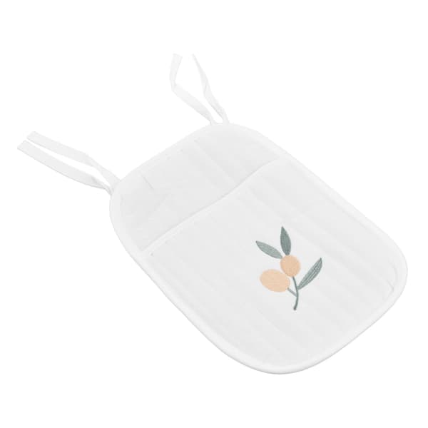 Crib Organizer Hanging Soft Comfortable Breathable Portable Storage Accessory for Diapers Pacifiers Olive Small