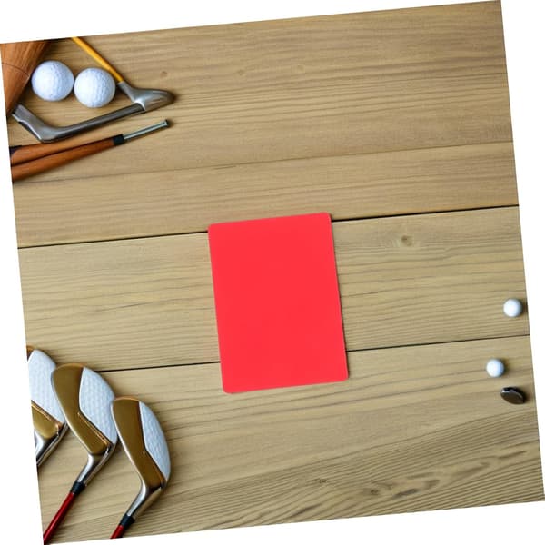 Professionelle dommerkort 6 stk. af PVC til fodbold -