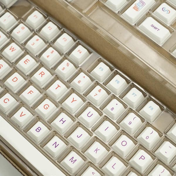 Keycap Storage Box 3 Layers Dustproof Transparent Lid with Dividers Keycap