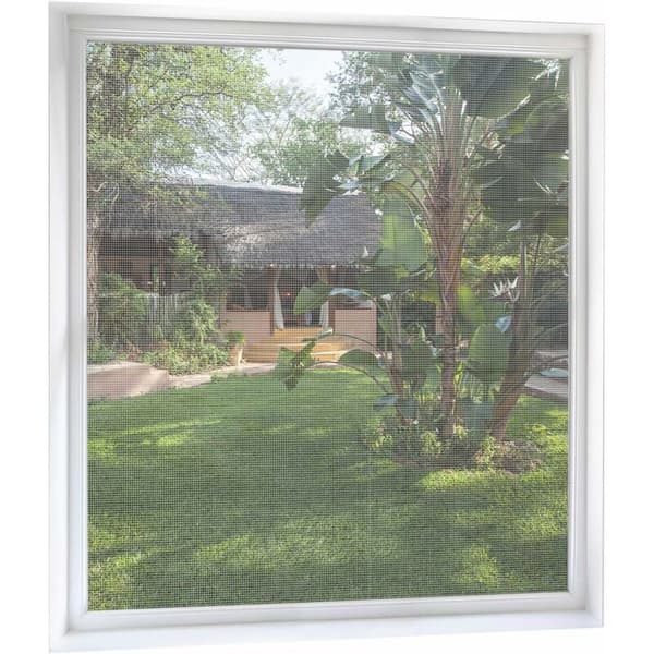 Mosquito Net Window Screen, 150x200cm, 2-pack, Fine Mesh with Adhesive Strip, No Drilling Needed, Transparent White