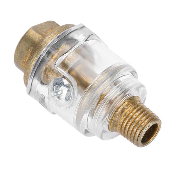1/4\" BSP Mini In-Line Air Tool Oiler Oil Lubricator Air Compressor Pipe Automatic Lubrication